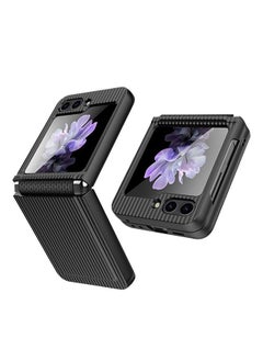 Buy Case For Samsung Galaxy Z Flip 5, Built In Front Screen Protector, Shock Resistant And Fall Proof, Hidden Hinge Ultra Slim Fashion Suitcase Shaped Protection Cover for Flip 5 in UAE