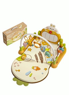 Buy Baby Play Mat Baby Gym Funny Play Piano Tummy Time Baby Activity Gym Mat with 4 Infant Learning Sensory Baby Toys Music and A Large Mirror Boy & Girl Gifts for Newborn Baby 0 to 3 6 9 12 Months in UAE