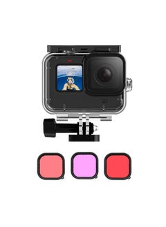 Buy TELESIN Waterproof Case for GoPro Hero 13/12/11/10/9 Waterproof shell + diving filter set in Saudi Arabia