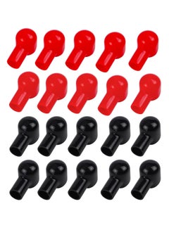 Buy Battery Terminal Boots Insulating Covers 20 Pack 10 Red 10 Black Protector Cable Lug Caps Replacement Tools for Auto Marine Commercial and Power Sports Insulating Rubber Covers Skins Tool Parts in UAE