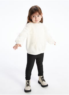 Buy Crew Neck Long Sleeve Baby Girl Sweatshirt and Tights 2-Pack Set in Egypt