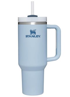 Buy Vacuum Insulated Coffee Mug,Insulated Mug with Handle and Straw Lid,In-car Mug,Blue 40 Oz in UAE