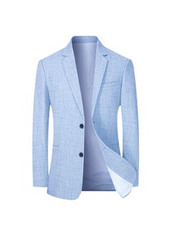 Buy 2024 Spring Autumn Mens Business Casual Suit Jacket1755 light blue 1755 light blue in UAE