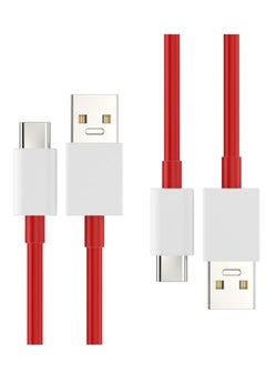 Buy "Premium Red USB Type-C Cable – Fast Charging for OnePlus 7T, 8, 9, 10R, and More" in UAE