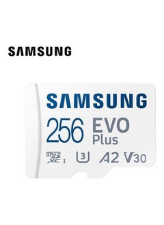 اشتري بطاقة الذاكرة EVO Plus سعة 256 جيجابايت مع محول بطاقة Micro SD بطاقة ذاكرة تصل إلى 130 ميجابايت / ثانية تخزين موسع لجهاز PS5 أجهزة PS4 Switch للألعاب اللوحية الهواتف الذكية كاميرا كاميرا كاميرا مراقبة جو برو دون داش كام في السعودية