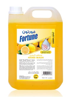 Buy Fortune AntiBacterial Lemon HandWash Liquid Refill with moisturizer 5L in UAE