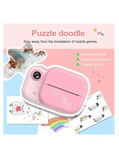 Buy Children Instant Print Camera Thermal Printing Dual Cameras 1080P Digital Video Photo Cam Kid DIY Educational Toys Birthday Gift in UAE