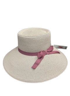 اشتري Elegant wide straw hat for women في الامارات