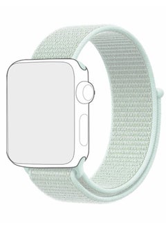 Buy For Apple Watch Series 7 & 8 (45mm) & Apple Watch Ultra (49mm) Nylon Sport Replacement Strap Bands With Adjustable Closure - Light Green in Egypt