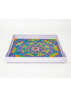 Buy Bright Designs Melamine Matt Square Tray 1 Pieces
  (L 38cm W 38cm)Mandala in Egypt