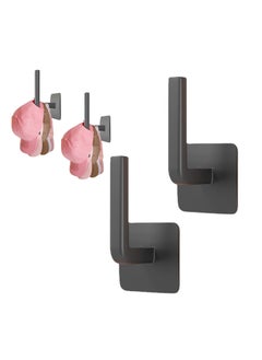 Buy Hat Rack for Baseball Caps, Adhesive Hat Hooks for Wall, Strong Hold Hat Hangers, No Drilling Cap Organizer, Hat Hooks for Baseball Caps, Hat Holder Organizer for Wall, Door, Closet, Office 2PCS in Saudi Arabia