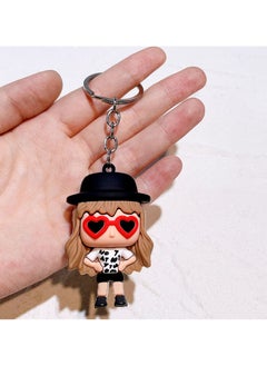 Buy American Pop Singing Star Taylor Swift Cartoon Keychain in Saudi Arabia