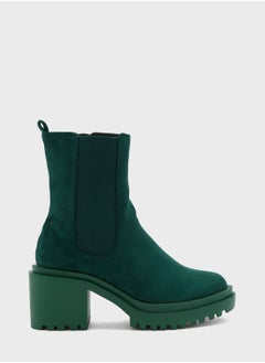 Buy Faux Suede Chunky Chelsea Boot in Saudi Arabia