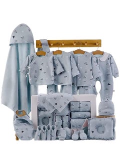 Buy Baby Newborn Essentials Layette Gift Set with Box 22 Piece Baby Girl Boys Gifts Premium Cotton Baby Clothes Accessories Set Fits Newborn Baby Suit Set Cuddle Strap Bib Gloves Saliva Towel Pillow in UAE