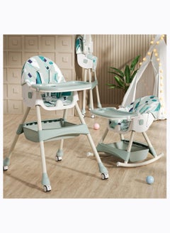 Buy Baby High Chair, Baby Dining Chair, Folding Baby Feeding Chair Toddler Chair, Baby High Chair for Eating, Children's Dining Chair Booster Seat with Wheels Dining Table Chair for Babies Kids (Khaki) in Saudi Arabia