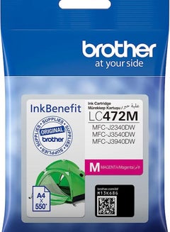 Buy Brother Genuine LC472M Magenta Printer Ink Cartridge, Prints up to 550 pages in UAE