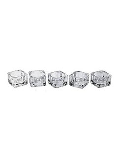 Buy Glass Tea Light Candle Holder (Clear  Set Of 5) in Egypt