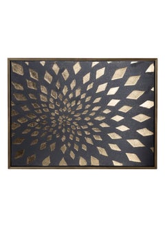 Buy Erst Framed Handpainted Wall Art, Black & Gold – 75x100 cm in UAE