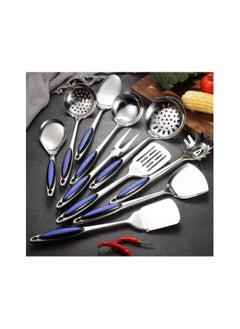 اشتري New Stainless Steel Spatula Ten Piece Set في السعودية