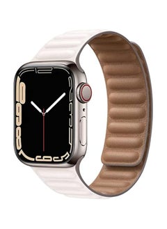 اشتري Magnetic Compatible with Apple Watch Bands 8 42mm 45mm 44mm Sport Adjustable Leather Strap with Magnetic Closure System for iWatch Series 8/7/SE/6/5/4/3/2/1- في مصر