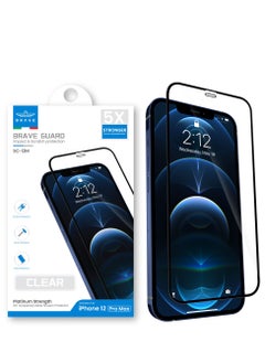 اشتري iPhone 12 Pro Max Premium Clear Screen Protector 6.7 Inch (Military Grade)9H Tempered Glass Unbreakable with Easy Installation Tray, Bubble Free, Anti-Scratch, Anti-Fingerprint, Full Screen Coverage في الامارات