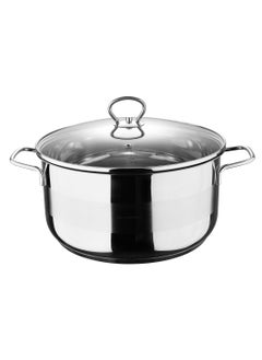 Buy Casserole With Lid Stainless Steel 26X13.5 Centimeter in UAE