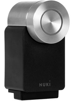 Buy Nuki Smart Lock Pro (4th generation), smart door lock with Wi-Fi and Matter for remote access, electronic door lock turns your smartphone into a key, with Power Pack, for Euro Profile Cylinder, Black in Saudi Arabia