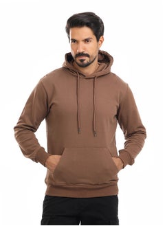 Buy Solid Hoodie with Hood and Pocket in Egypt