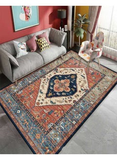 Buy New Style Washable Sticky Printed Floor Carpet Rug, Rectangle 230x160 cm in UAE