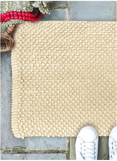 اشتري Town Plain Cotton White Bath Mat, 60X90Cm في السعودية