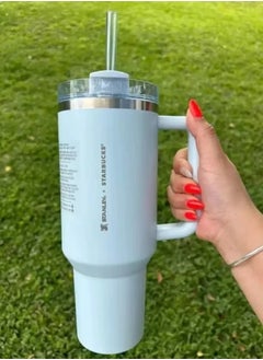 Buy Stanley Quencher H2.0 FlowState Stainless Steel Vacuum Insulated Tumbler with Lid and Straw for Water, Iced Tea or Coffee, Smoothie and More, 40 oz in Saudi Arabia