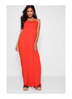 Buy Shirred Bandeau Maxi Dress in UAE