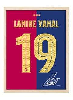 اشتري Lamine Yamal Barcelona Autographed Jersey - Framed Poster 30x40cm - Football Memorabilia, Soccer Collectible, Gift for Fans في الامارات