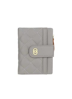 اشتري Leather Wallet  Grey في الامارات