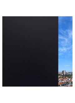 Buy Privacy Window Sticker Black, Frosted Glass Sticker Privacy Vinyl Blinds Decorative Opaque Static Cling Anti-UV Light Blocking in UAE