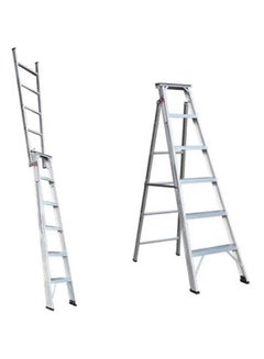 Buy Dual Purpose Heavy Duty Aluminum Extension Ladder 6 Step in Saudi Arabia