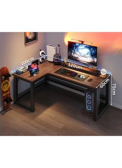 Buy Computer and Multifunction Table Home Office Workstation 120X100 cm (Left Corner) in UAE