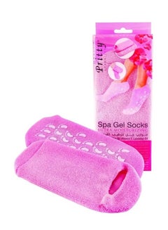 Buy Moisturizing Spa Gel Foot Socks - Pink in Saudi Arabia