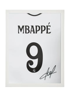 Buy Kylian Mbappe Real Madrid Autographed Jersey - Framed Poster 30x40cm - Football Memorabilia, Soccer Collectible, Gift for Fans in UAE