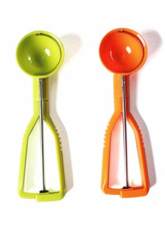 اشتري Ice Cream Scoop, 2 PCS Ice Cream Ball Scoop, Multifunctional Plastics في الامارات