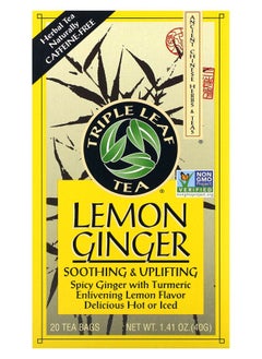 Buy Lemon Ginger Tea 20 Tea Bags 1.41 oz (40 g) in UAE