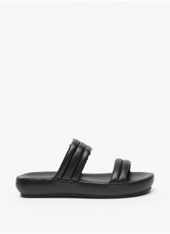 اشتري Textured Slip-On Sandals في السعودية