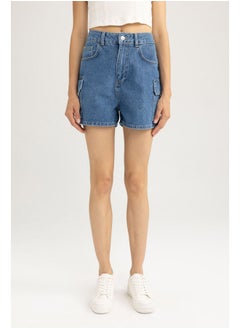 اشتري Woman Mom Fit Denim Shorts في مصر