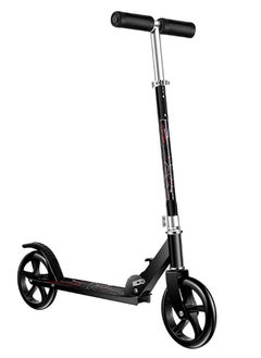 Buy Folding Kick Scooter, 3-Level Height Handlebar Adjustable Push Scooter for Adults and Teens in Saudi Arabia