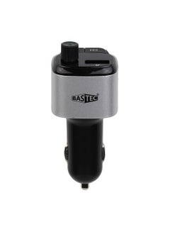 Buy BASTEC Car Charger with 2 USB and PD Ports with MP3 Audio Adapter in Saudi Arabia