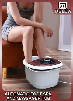 Buy Electric Foot Detox Spa Machine With Shiatsu Massager 12 Pressure Node Rollers Mini Feet Bath Infrared Soaking Tub Basin Pedicure Bucket For Relieving Fatigue And Body Stress Fatigue in UAE