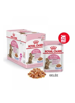 Buy Royal Canin, Feline Health Nutrition, Kitten Sterilised Jelly Wet Food, For Cat - Pouches 12Pcs x 85g in 1Box in UAE