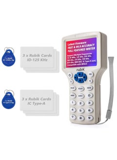Buy RFID Card Reader Writer Copier for IC-Type-A/ID-125Khz/125Khz-HID/13.56Mhz Card Duplicator and Compatible with Mifare (Device Bundle) in UAE