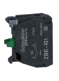 Buy Schneider Signaling Harmony XB5_ single contact block for head Ø22 1NO silver alloy screw clamp terminal_ [ZBE101] in UAE