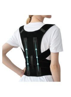 Buy Posture Corrector for Women and Men, Adjustable Breathable Back Straightener, Upper Back Brace for Clavicle Support and Providing Pain Relief from Neck, Back Shoulder Improve Temperament( Size:L) in UAE